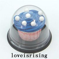 50pcs25Sets cupcake de pl￡stico transparente c￺mula de bolo de favor caixas de recipiente decora￧￣o de festas de casamento caixas de bolo de casamento caixas de bolo de casamento suprimentos212l
