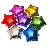 10шт 10-дюймовые пятиконечные звездные алюминиевые воздушные шарики детский душ детский день рождения.