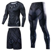 Parcours masculins Trackswear Sports Superhero Compression Sport Sports rapides Dry Vêtements Sports Joggers Training Gym Fitness Running Set 220829