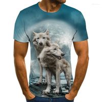 قمصان الرجال tirt قصيرة الأكمام فتى/فتاة/أطفال Top Tees Tees T-Shirt Funny Wolf Tshirt