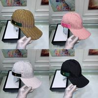 Tasarımcı Klasik Şerit Şapka Erkek Kadın Top Kapağı Mektup Jakard Lüks Şapkalar İlkbahar Yaz Ayarlanabilir Kapaklar