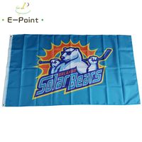 ECHL Orlando Solar Bears Flag 3 5ft 90cm 150 cm Banner de poliéster Decoración Flying Home Gards Festive Gifts3067
