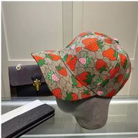 Cap de beisebol de morango por atacado Casquette Bucket Hat Hat Designer Mens Womans Encontrou chapéus para letras de impressão de algodão Casual Cactus Fisherman Caps Moda de alta qualidade