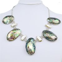 Choker Natural Abalone Shell Perles Collier Déclaration Fashion Fait à la main