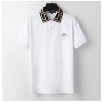 2022 Tasarımcı Stripe Polo Gömlek Tişörtleri Yılan Polos Bee Çiçek Çiçek Yüksek Sokak Moda At Polo Lüks T-Shirt#85
