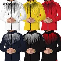 Мужские спортивные костюмы весна и осень высококачественная модная 3D -одежда для спортивной одежды с длинными рукавами.