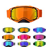 20211 Conjunto de óculos de motocross de alta definição combinação mountain bike Dirt ATV MX óculos de capacete de corrida off-road2598