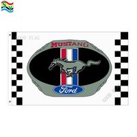 Ford Mustang Flags Banner Tamanho 3x5ft 90 150cm Com Metal Gommet Outdoor Flag297T