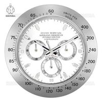 Reloj de reloj de pared de lujo arte de metal gran metal reloj de pared barato GMT Reloj de pared H0922249C