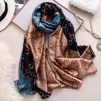Bufandas 2022 Spring Soft Silk Bandana Designer Bufanda Mujer Cinturón de impresión digital Shawl Women Hijab Bufanda