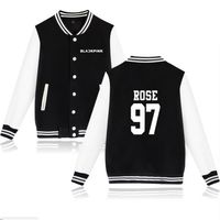 K Pop Kpop K-Pop Blackpink Album Women Hoodies Sweatshirts Jisoo Jennie Rose Lisa Langarm Fleece Baseball Uniform MEN231Y