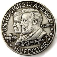 US 1937 Antietam Half Dollar Silver Plated Craft Commemorati...