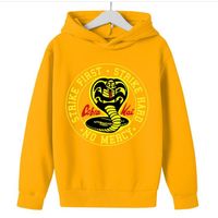 Kid Animal Print Pullovers Hoodies Sweatshirt Crewneck Hip-Hop Snake Cobra Kai Harter Strike Thai Gift Langarm Boy Girl2647