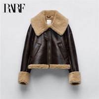 Jaquetas femininas jaqueta lateral feminina de inverno de inverno efetivo de peles de pele dupla com calor extra 220830