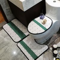 고급스러운 디자이너 욕실 3 개 조각 세트 목욕 매트와 화장실 양탄자 수분 흡수 안티 스틱 입구 바닥 MATS266J