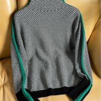 Женские свитера Зимние женские водолазы свитер теплый пуловер Элегантный топ.