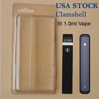 Clamshell Disposable Vape Stiftverpackung Ecig Accessoires Blister Pack USA Stock CLASTE CLASTE CLAM SHAUS FIT 1,0 mL POD VAPORIZER PENS PAKE
