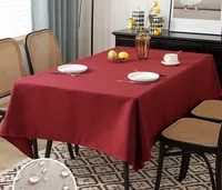 Tabela de toalha de algod￣o de mesa de algod￣o mesas de estilo de mesa de mesa de algod￣o cobrem toalha de toalha ￠ prova d'￡gua ￠ prova de ￳leo de mesa de mesa almofada de mesa de jantar