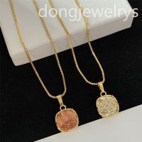 Collier de luxe Designer Designer Rose Gold Pendant Chains