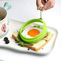 Kitchen Cooking Tool Silicone Egg Fried Mold Ring Pancake Ma...
