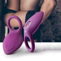 Seks Oyuncak Masaj Penis Yüzük Titreşimli Klitoris G Spot Oyuncaklar Çift Vibro Gecikme Vajina Vajina Orgazm Kilit İnce Kollu Vibratör Çanta