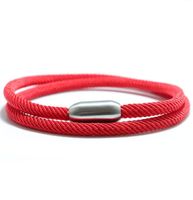 Простая многослойная красная струнная браслет чары из нержавеющей стали Магнитная веревка для женщин мужские шваблика