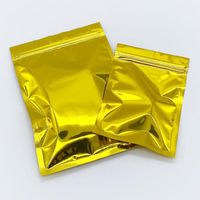 Resealable Gold Aluminum Foil Packing Bags Valve locks with ...