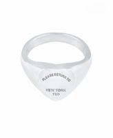 Neueste T Edition Edelstahl Frauen -Männer Band Ring Bitte kehren Sie zu New York Heart Schmuckringen Gold Silber Rose Color6924949 zurück