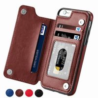 Luxo Slim Fit Fit Premium Leather Phone Caixa Card Slots de Cartão de Card Slots Caixa de choque para iPhone 11 12 mini pro xr xs max x 6 65554657