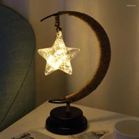 Lumi￨res de nuit Creative Star Moon Lamp Apple Sepak Takraw Chadow Light Light LED pour les enfants Baby Friends Table d'anniversaire Decora Home