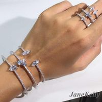 Серьги ожерелья набор прибытия круглой формы изысканная микропроката для манжеты браслеты браслеты женщины и ювелирные изделия кольца Бихо
