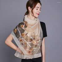 Schals Seidenschal Frauen Fr￼hling Herbst D￼nne lange Luxusschalfrau Frau Mutter Geschenk Hangzhou Winterwolle