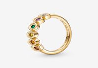 100 925 Стерлинговое серебряное бесконечное каменное кольцо для женщин обручальные кольца модные ювелирные аксессуары 7749804