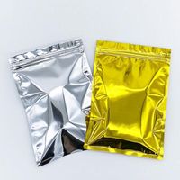 Resealable Gold Aluminum Foil Packing Bags Valve locks with ...