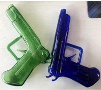 Pistola de vidrio burbujeador de agua gruesas bongs accesorios para fumar tuberías de agua tubos de color a mano