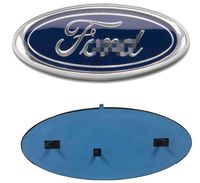20042014 Ford F150 Front Grille Tailgate Emblem Oval 9 x3 5 Decalque plataforma de emblema Decal