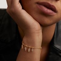 S925 Womens Charm Bracelet Crystal Number Bracelets 925 Sterling Silver Simple Women Women Excluele