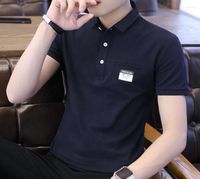 Polos da uomo Zng Summer Arrivo Shirt a maniche corte camicie di moda per top in forma slim cotticata in cotone