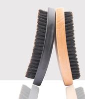 Saç fırçaları Sakal tarak tarak dalgası fırçası büyük kavisli ahşap sapı anti statik şekillendirme araçları8946321