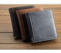 Baellerry Men039s Billetera Horizontal Tarjeta de tarjeta Nubuck Leather Vintage Wallet7357456