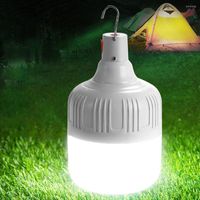 Lanternes portables LED Bulbe Camping Lanterne Rechargeable tente mobile Économie d'énergie des ménages pour défaillance de la puissance du porche de patio