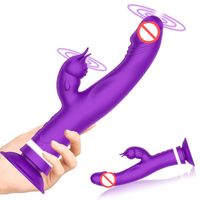 Dildo Aspiration d￩tachable tasse G-spot lapin 10 vibration double moteurs masseur p￩nis r￩aliste vibratorShape girl sexe toys