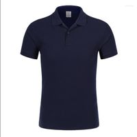 Polos masculine LJ485 Breas imprimés Stripes Business Men Office Casual Polo Luxury High Quality Cotton Short Shirt