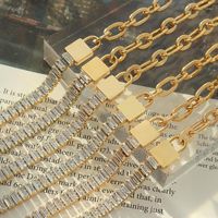 Braccialetti di collegamento in acciaio inossidabile ciondolo a catena zircone completo per donne gioielli braccialetti di giunzione