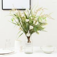 장식용 꽃 인공 플라스틱 웨딩 가정 장식 테이블 고품질 민들레 꽃받침 양파 공이 가짜 식물
