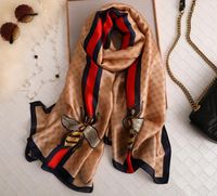 2021 mais recentes damas len￧os de seda imitados de comprimento Moda feminina cetim Silks Shawls estolas nomes de marcas len￧o 180x90cm1398904