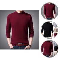 Мужские свитера Бизнес -вязаная вязаная тонкая толстая рубашка с пулором для ежедневной одежды