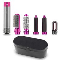 Hair Curlers 5 In 1 Hair Blower Brush Air Styler Comb One Step Hairdryer Electric Blowing Dryer Auto Curling Iron