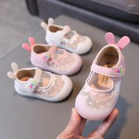 الأحذية الرياضية 2022 الأطفال الأميرة للأطفال الجلود للفتيات لطيف الأذن حفل زفاف الحذاء الحذاء الطفل الدانتيل الأعلى F01132