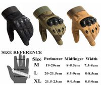 Nuevo guante t￡ctico del ej￩rcito Fingo Full Glove Outdoor Antiskidding Guantes deportivos 3 colores 9 Tama￱o para la opci￳n4336684